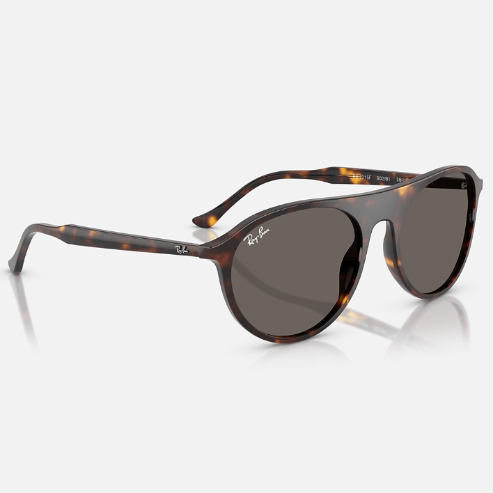 Ray Ban Men Square Frame Coffee Brown Sunglasses