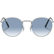 Ray Ban Men Phantos Frame Polished Shiny Silver Sunglasses