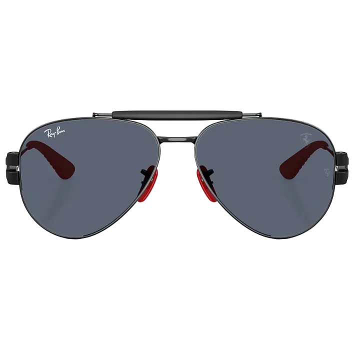 Ray Ban Men Phantos Frame Shiny Coal Black Sunglasses