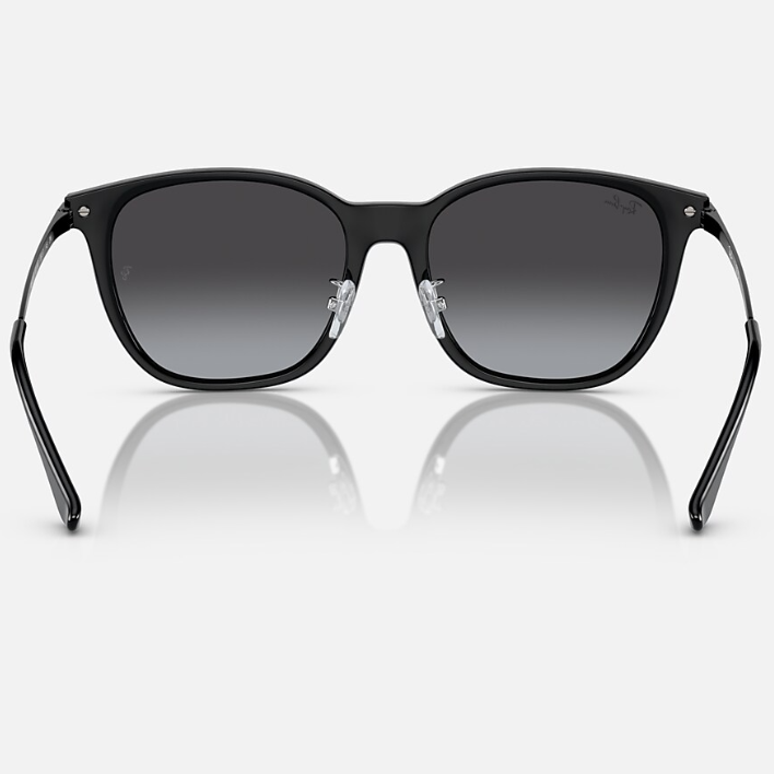 Ray Ban Men Square Frame Obsdiian Black Sunglasses