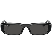 Ray Ban Men Pillow Frame Shiny Polished Black Sunglasses
