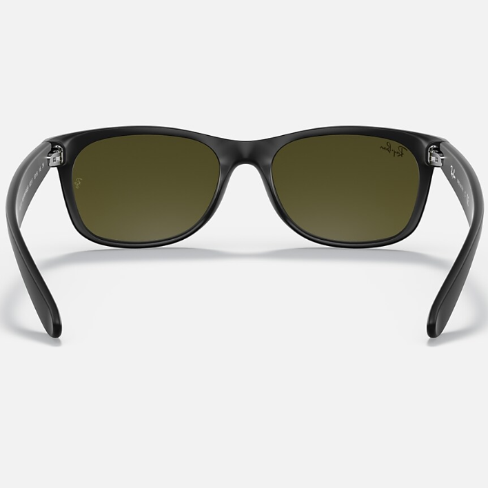 Ray Ban Women Square Frame Shiny Matte Rubber Black Sunglasses