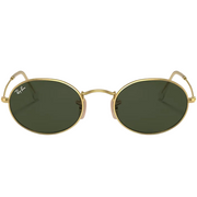 Ray Ban Men Oval Frame Caramel Gold Sunglasses