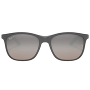 Ray Ban Men Square Frame Shiny Matte Grey Sunglasses