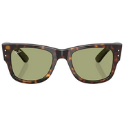 Ray Ban Men Square Frame Shiny Polished Havana Sunglasses