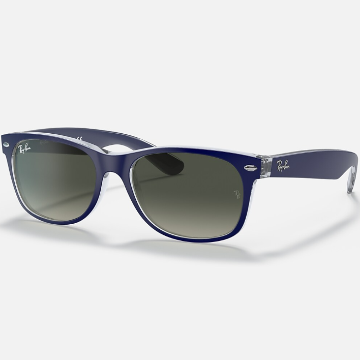 Ray Ban Men Square Frame Matte Blue Sunglasses
