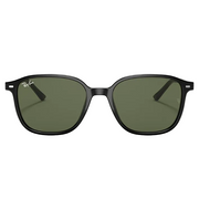 Ray Ban Women Square Frame Shiny Crow Black Sunglasses