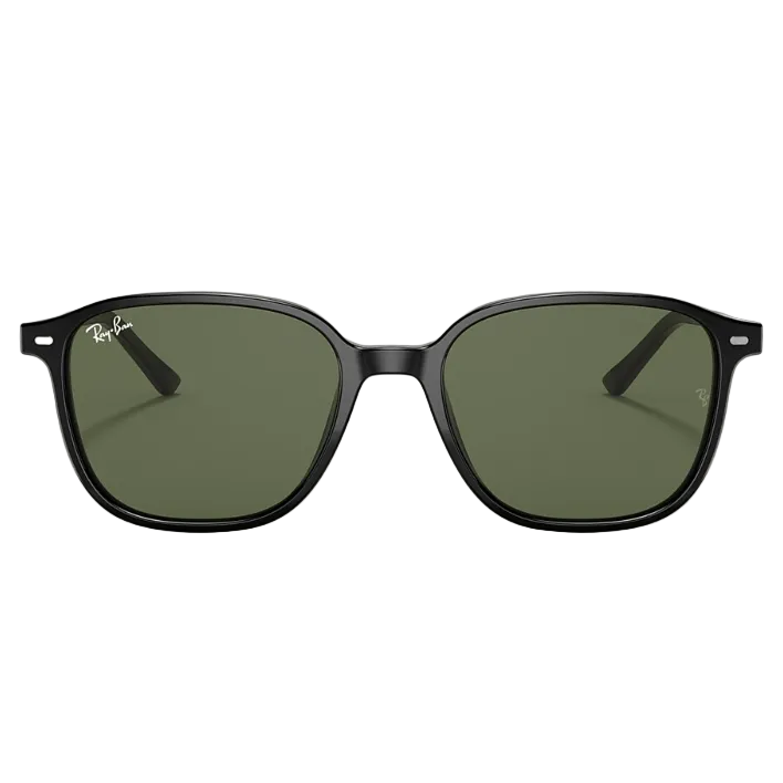 Ray Ban Women Square Frame Shiny Crow Black Sunglasses