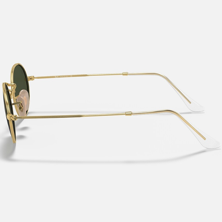 Ray Ban Men Oval Frame Caramel Gold Sunglasses