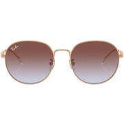 Ray Ban Men Phantos Frame Polished Rose Gold Sunglasses