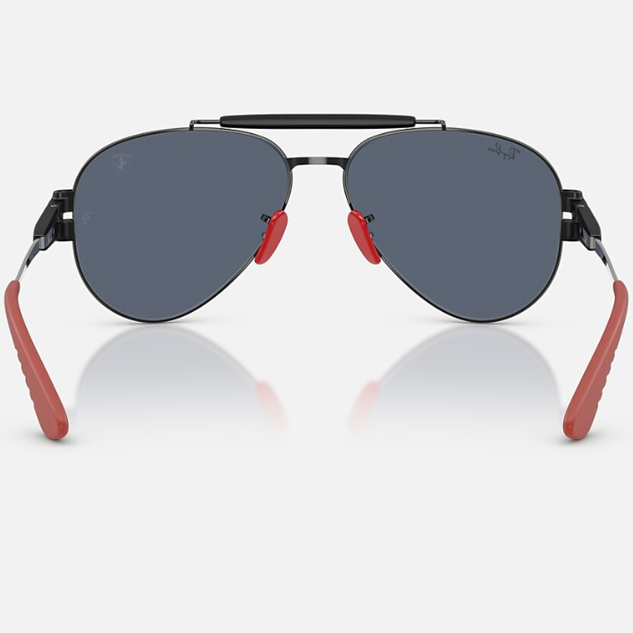 Ray Ban Men Phantos Frame Shiny Coal Black Sunglasses