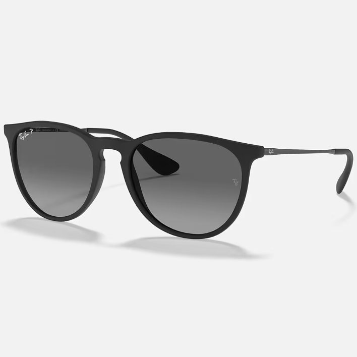 Ray Ban Men Square Frame Matte Rubber Black Sunglasses