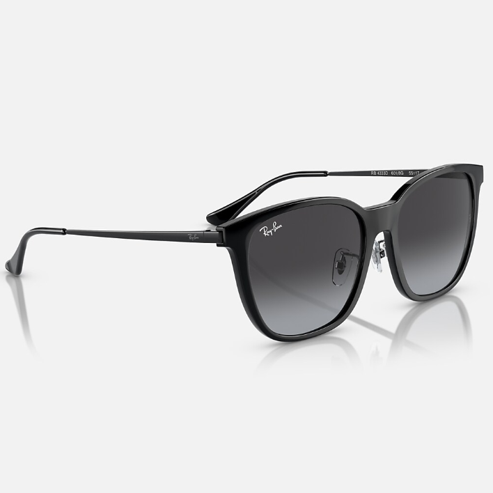 Ray Ban Men Square Frame Obsdiian Black Sunglasses