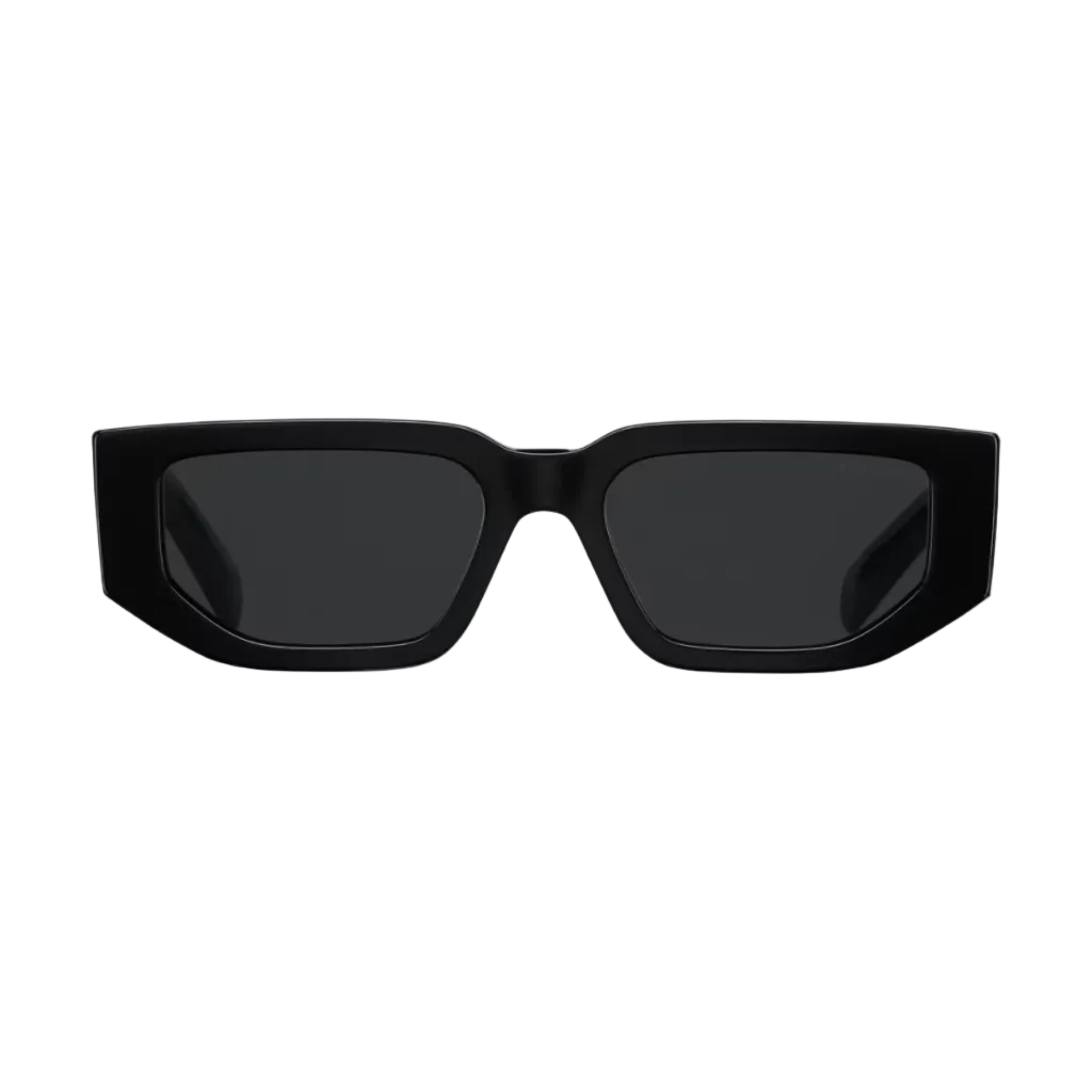 Prada Men Rctangular Frame Black Sunglasses