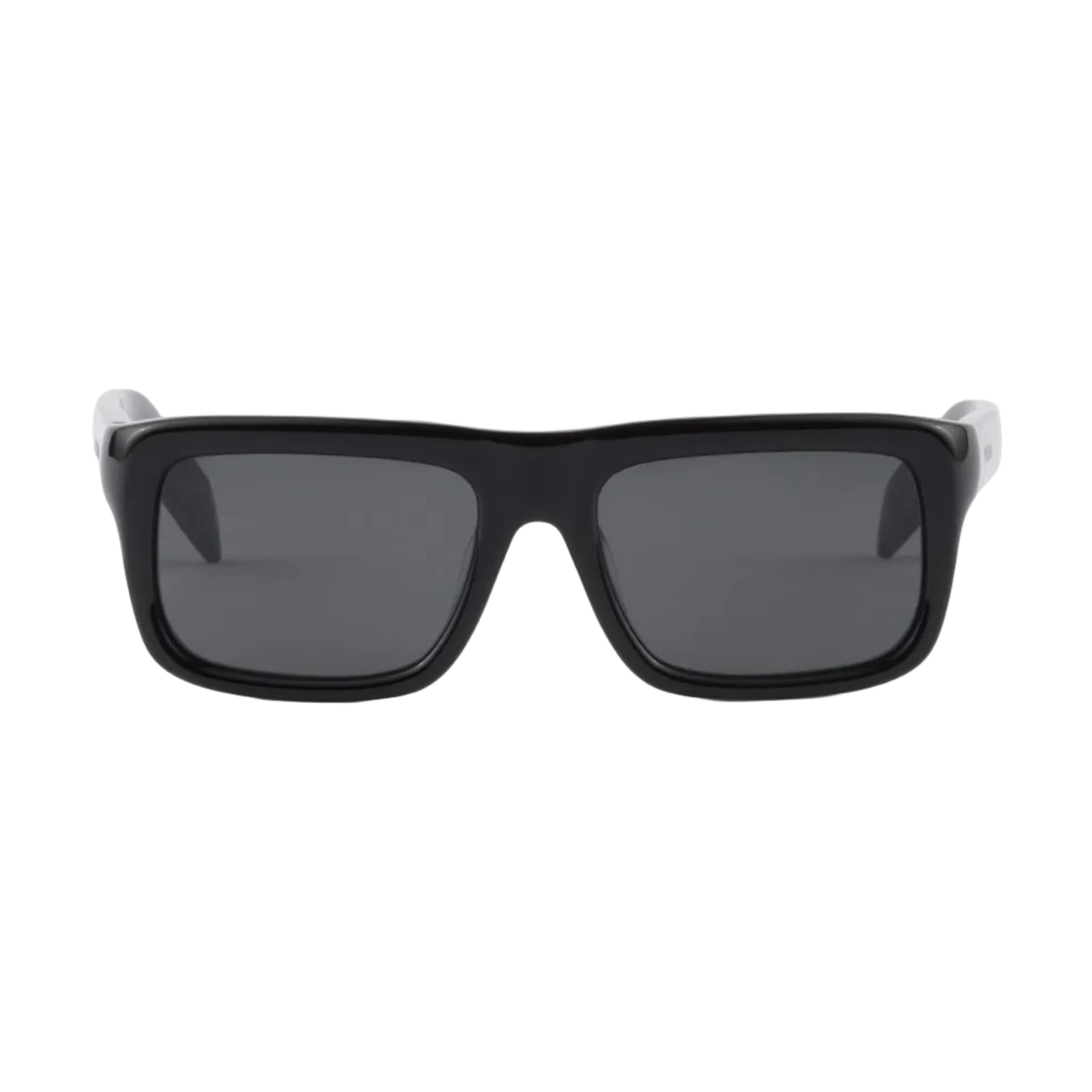 Prada Men Rectangular Frame Natural Black Sunglasses