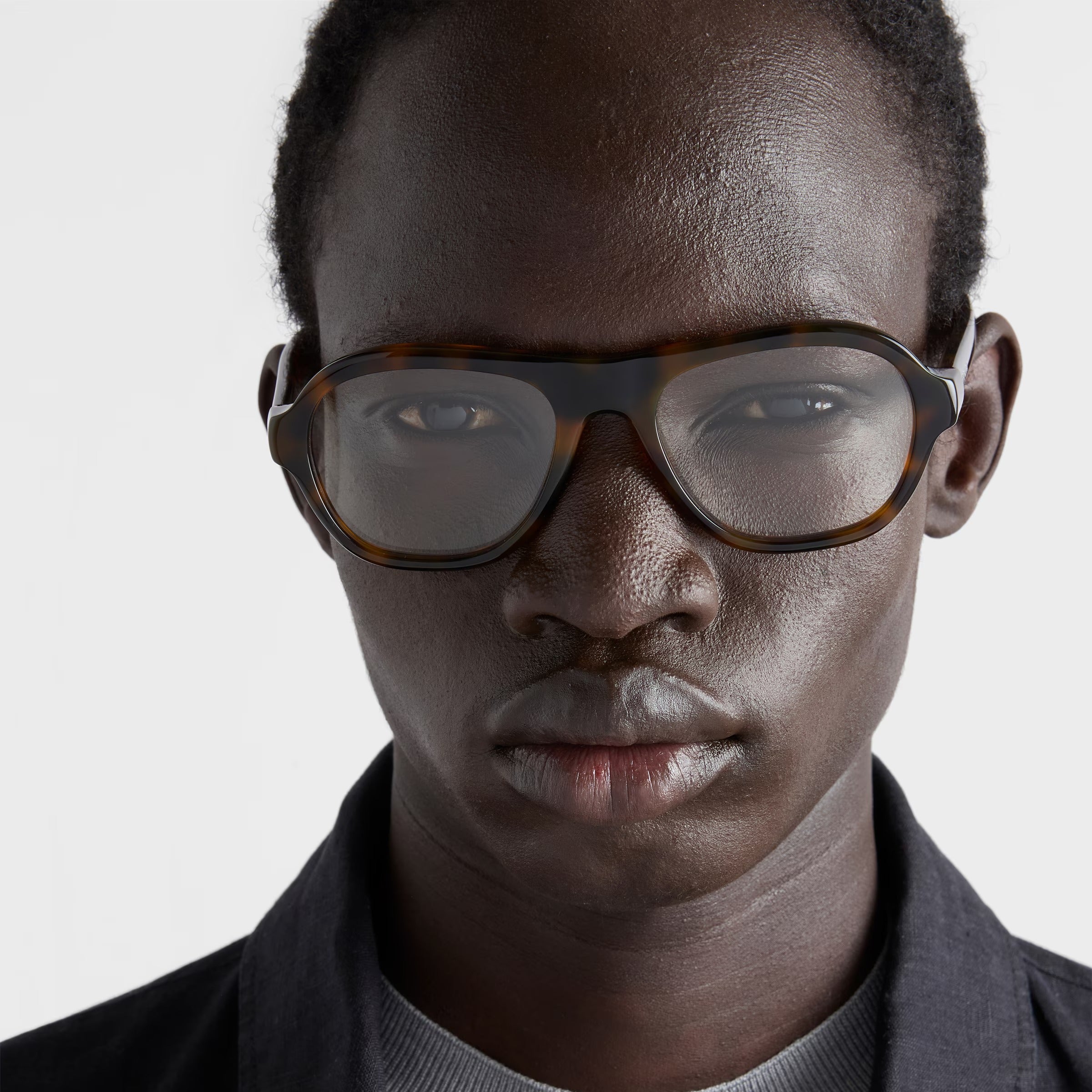 Prada Men Pilot Frame Juniper Tortoiseshell Sunglasses
