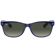 Ray Ban Men Square Frame Matte Blue Sunglasses