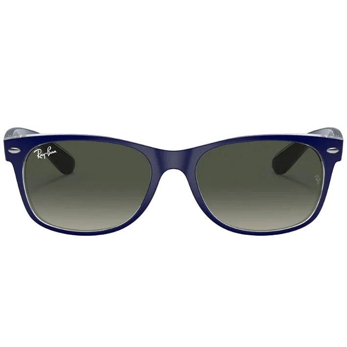 Ray Ban Men Square Frame Matte Blue Sunglasses