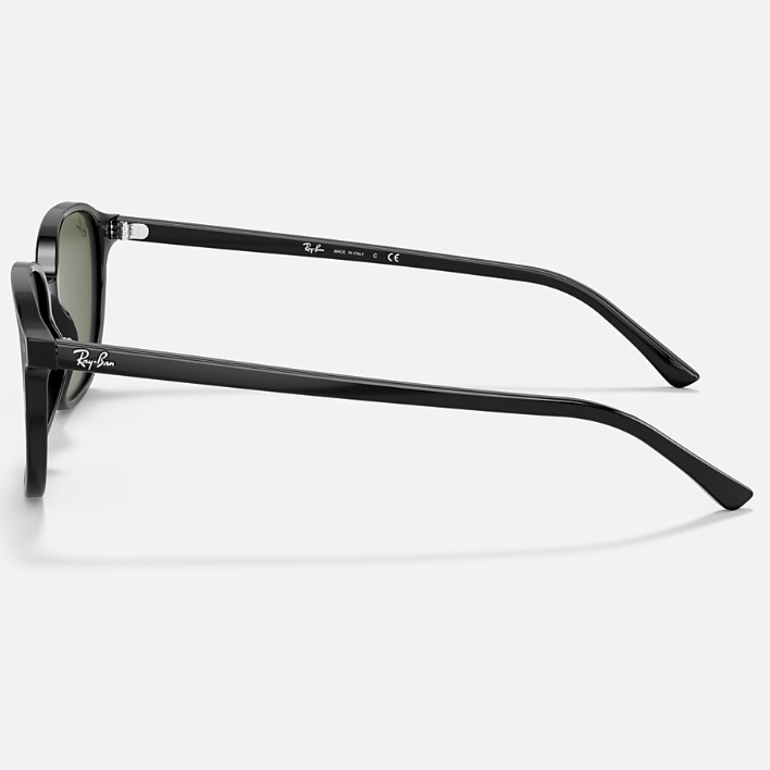 Ray Ban Women Square Frame Shiny Crow Black Sunglasses