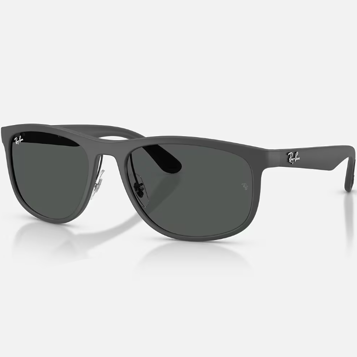 Ray Ban Men Square Frame Matte Sand Grey Sunglasses