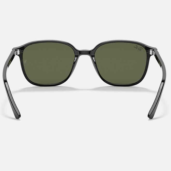 Ray Ban Women Square Frame Shiny Crow Black Sunglasses