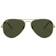 Ray Ban Men Pilot Frame Shiny Arista Gold Sunglasses