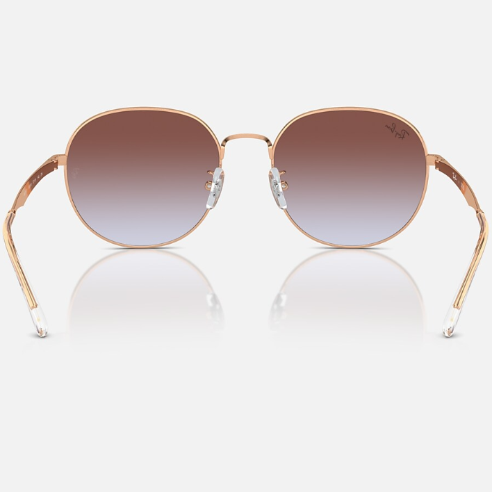 Ray Ban Men Phantos Frame Polished Rose Gold Sunglasses
