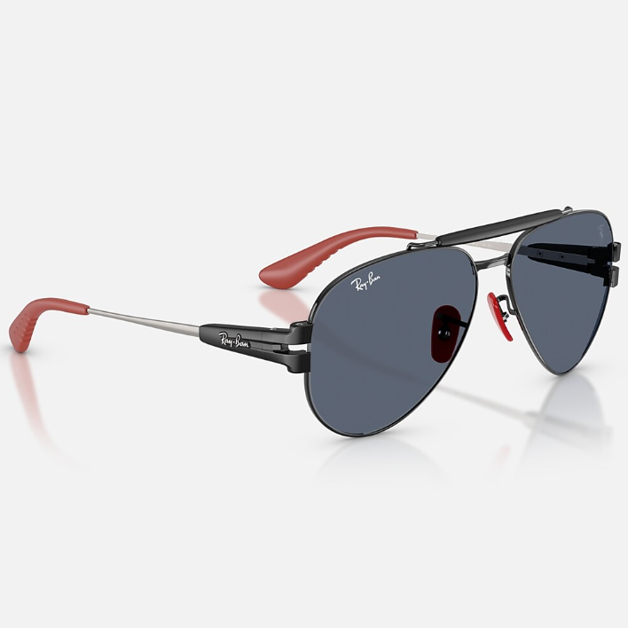 Ray Ban Men Phantos Frame Shiny Coal Black Sunglasses