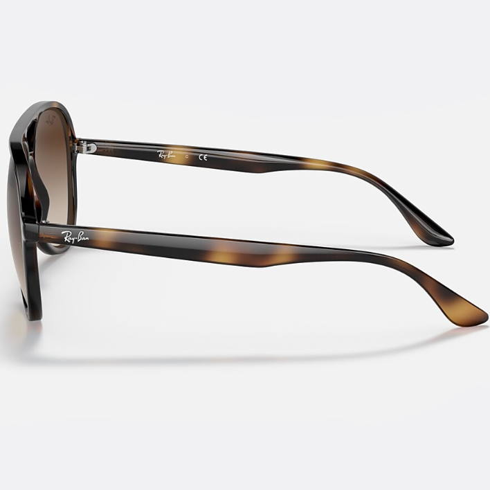 Ray Ban Women Pilot Frame Polished Havana Sunglasses