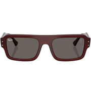 Ray Ban Men Rectangle Frame Red Sunglasses