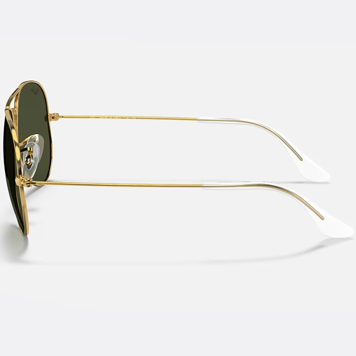 Ray Ban Men Pilot Frame Shiny Arista Gold Sunglasses