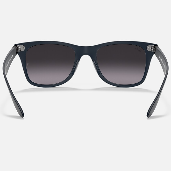 Ray Ban Men Sqaure Frame Shiny Matte Blue Sunglasses