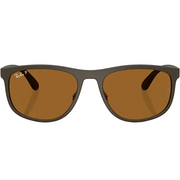 Ray Ban Men Square Frame Sand Brown Sunglasses