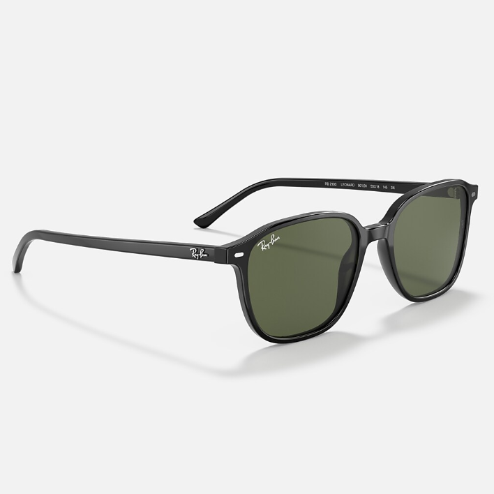 Ray Ban Women Square Frame Shiny Crow Black Sunglasses