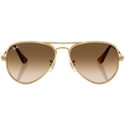 Ray Ban Men Pilot Frame Polished Arista Gold Sunglasses