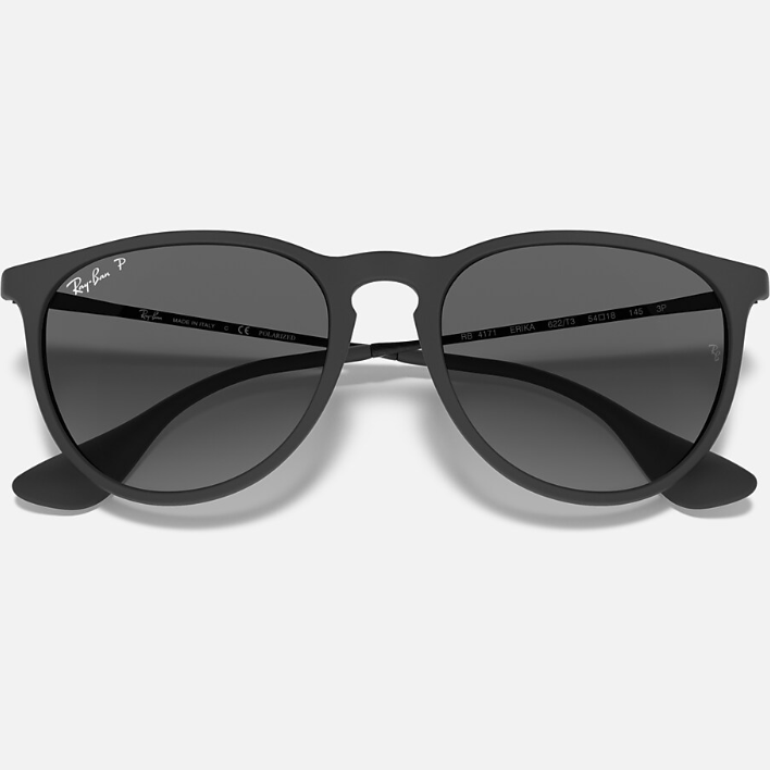 Ray Ban Men Square Frame Matte Rubber Black Sunglasses