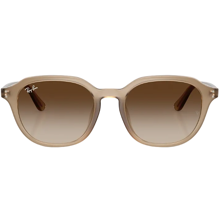 Ray Ban Men Square Frame Polished Turtledove Sunglasses