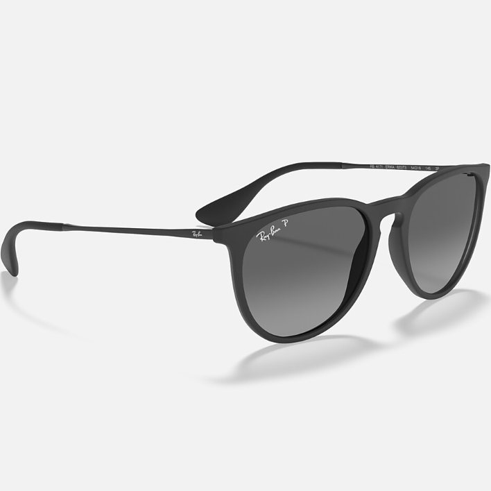 Ray Ban Men Square Frame Matte Rubber Black Sunglasses