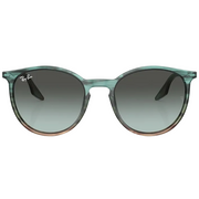 Ray Ban Men Phantos Frame Polished Striped Blue & Green Sunglasses