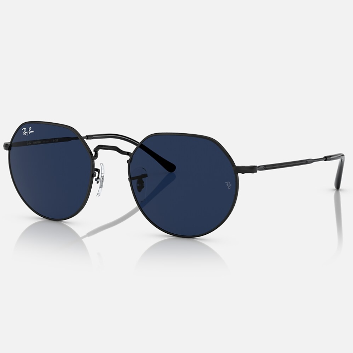 Ray Ban Men Irregular Frame Coal Black Sunglasses