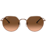 Ray Ban Men Irregular Frame Polished Copper Sunglasses