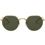 Ray Ban Men Irregular Frame Deep Gold Sunglasses