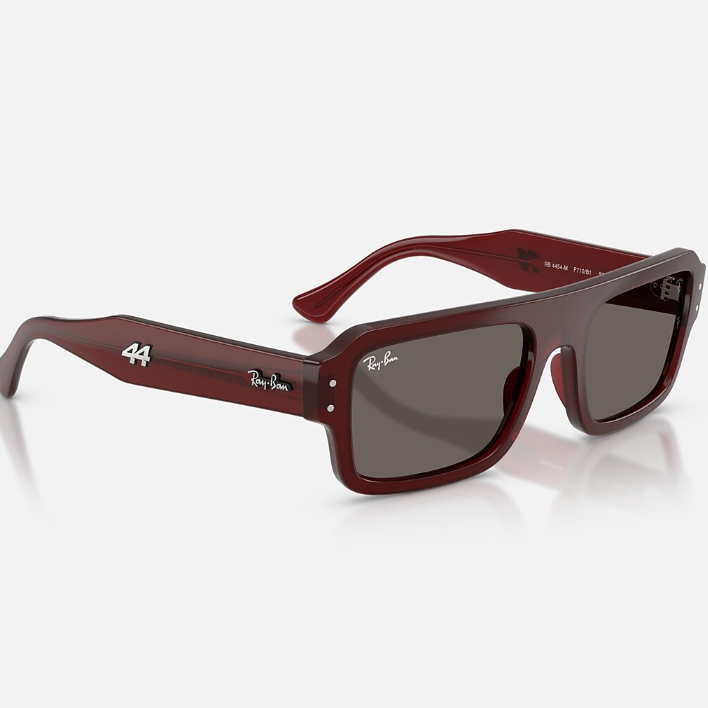 Ray Ban Men Rectangle Frame Red Sunglasses