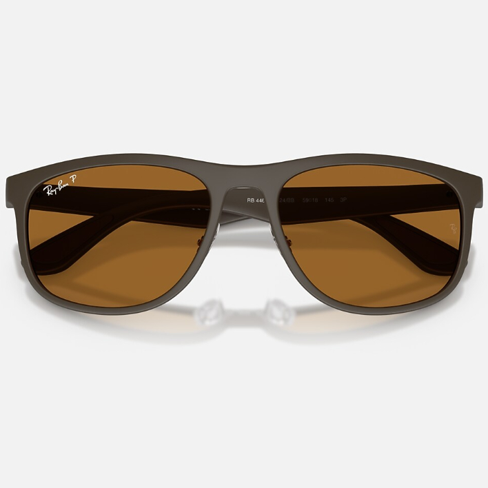 Ray Ban Men Square Frame Sand Brown Sunglasses