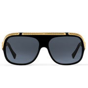 Louis Vuitton Men Pilot Frame Smoky Black Sunglasses