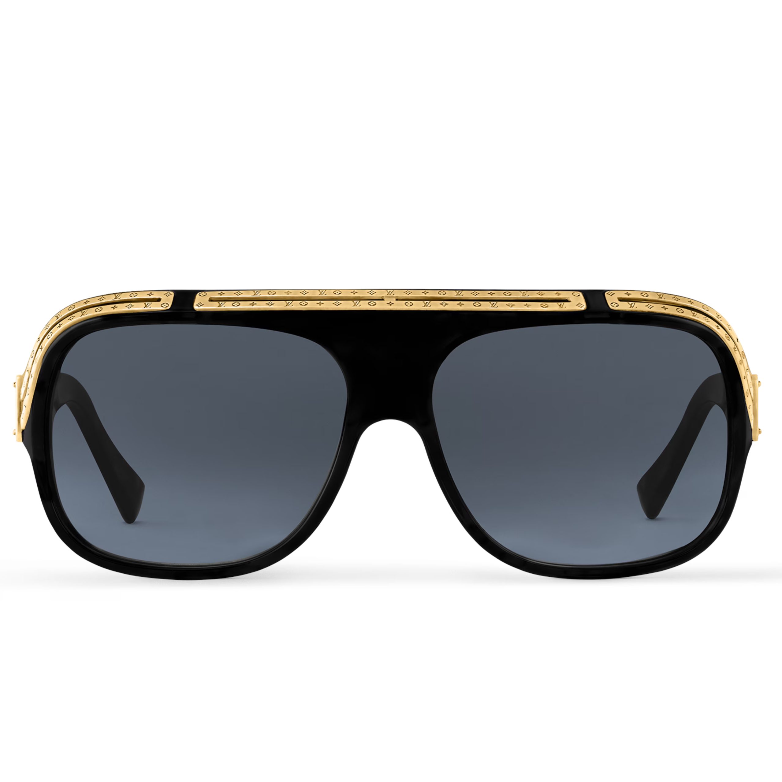 Louis Vuitton Men Pilot Frame Smoky Black Sunglasses