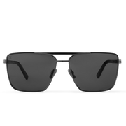 Louis Vuitton Men Square Frame Deep Black Sunglasses