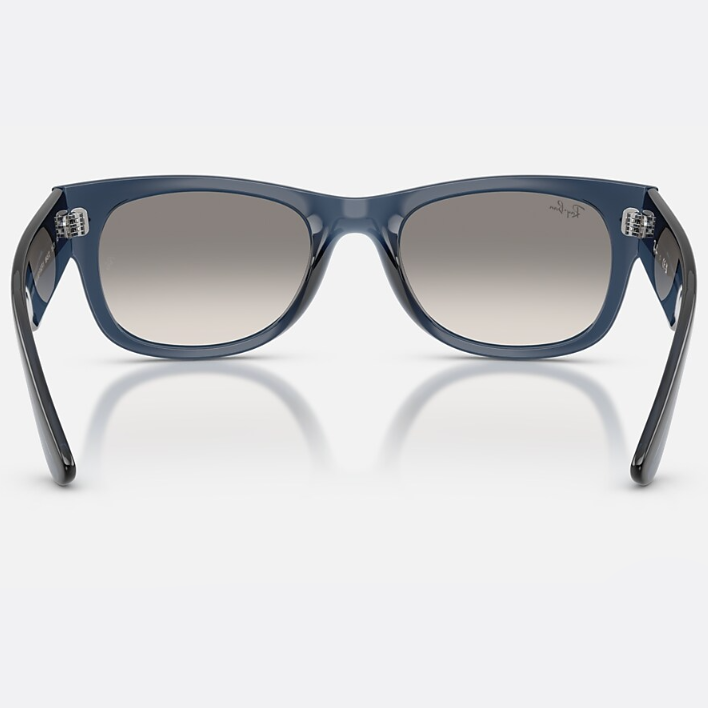 Ray Ban Men Square Frame Transparent Dark Blue Sunglasses