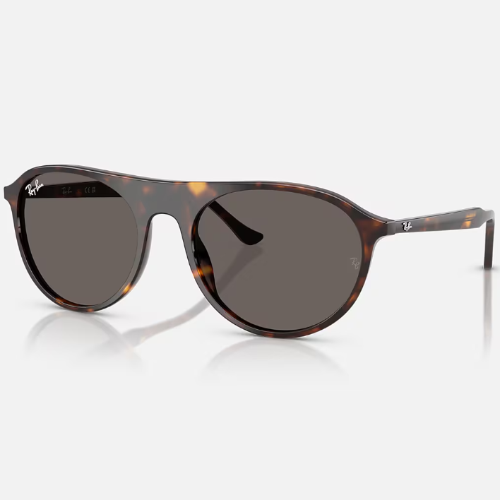 Ray Ban Men Square Frame Coffee Brown Sunglasses