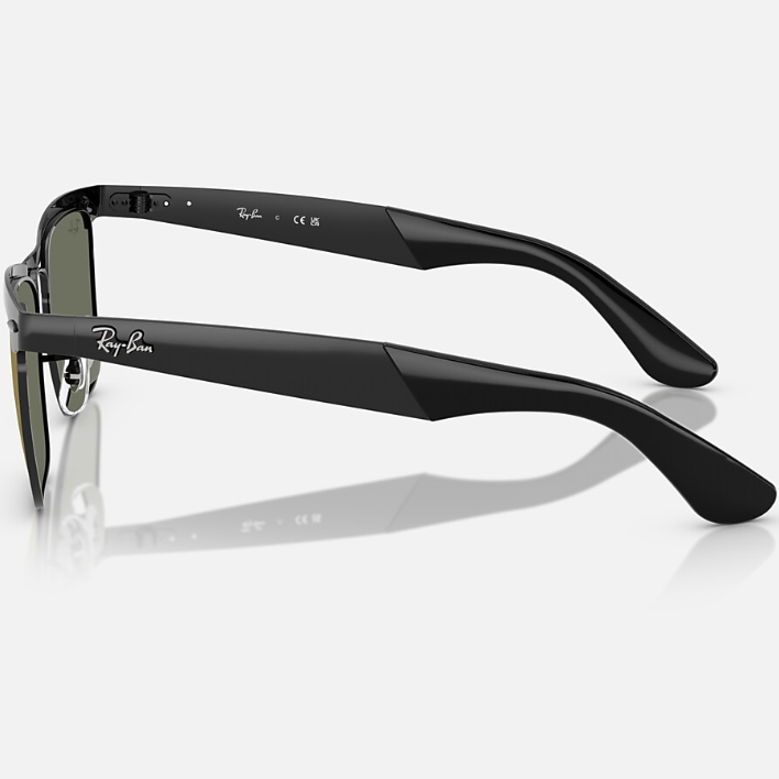 Ray Ban Men Square Frame Dusty Black Sunglasses
